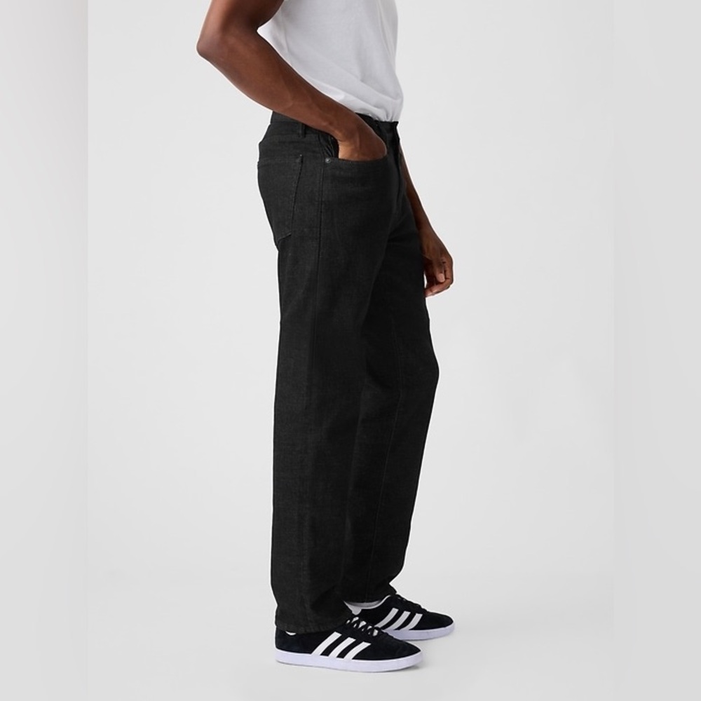 New GAP Men’s Denim GapFlex Straight Leg Jeans~ Black 33x32 - Picture 5 of 12
